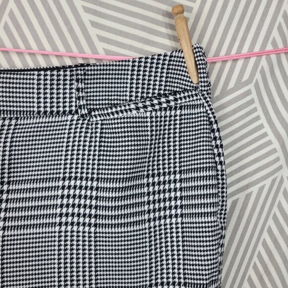 Lane Bryant Dress Pants Plus 26 26W Career Houndstooth Plaid Stretch Waist - Picture 2 of 6